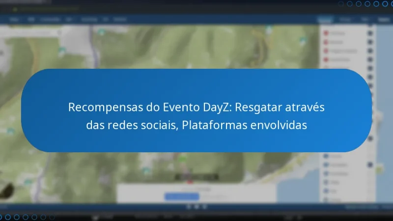 Recompensas do Evento DayZ: Resgatar através das redes sociais, Plataformas envolvidas