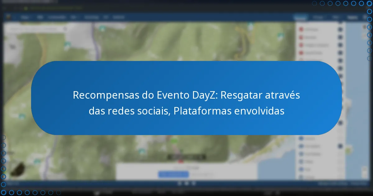 Recompensas do Evento DayZ: Resgatar através das redes sociais, Plataformas envolvidas