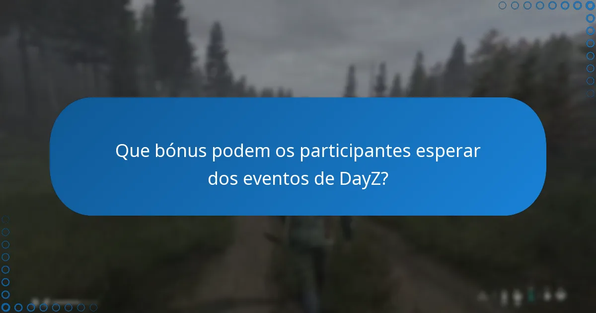 Como os jogadores participam nos eventos de DayZ?